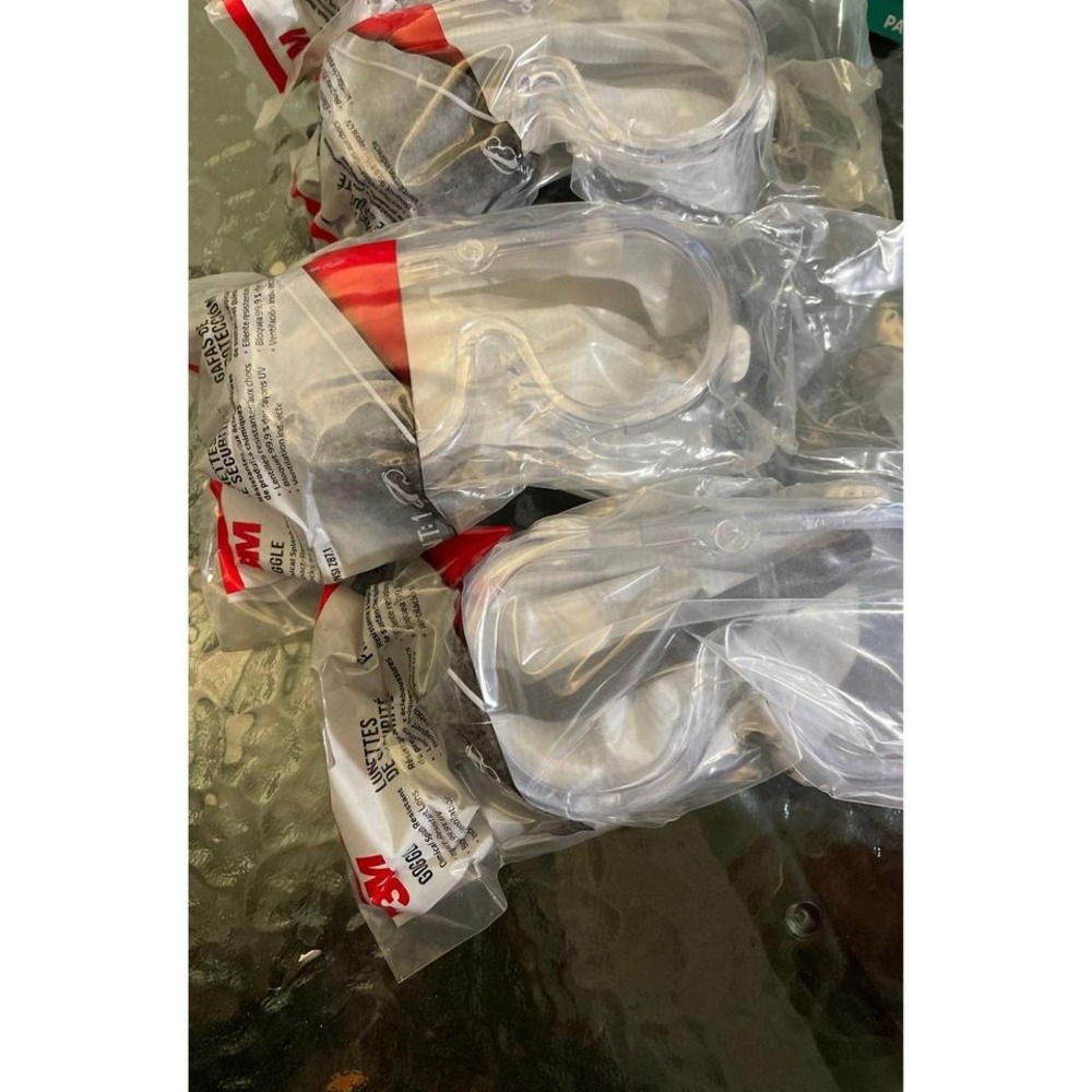 3m Face goggles pack of 5!